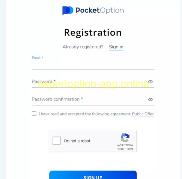 Pocket Option demo account